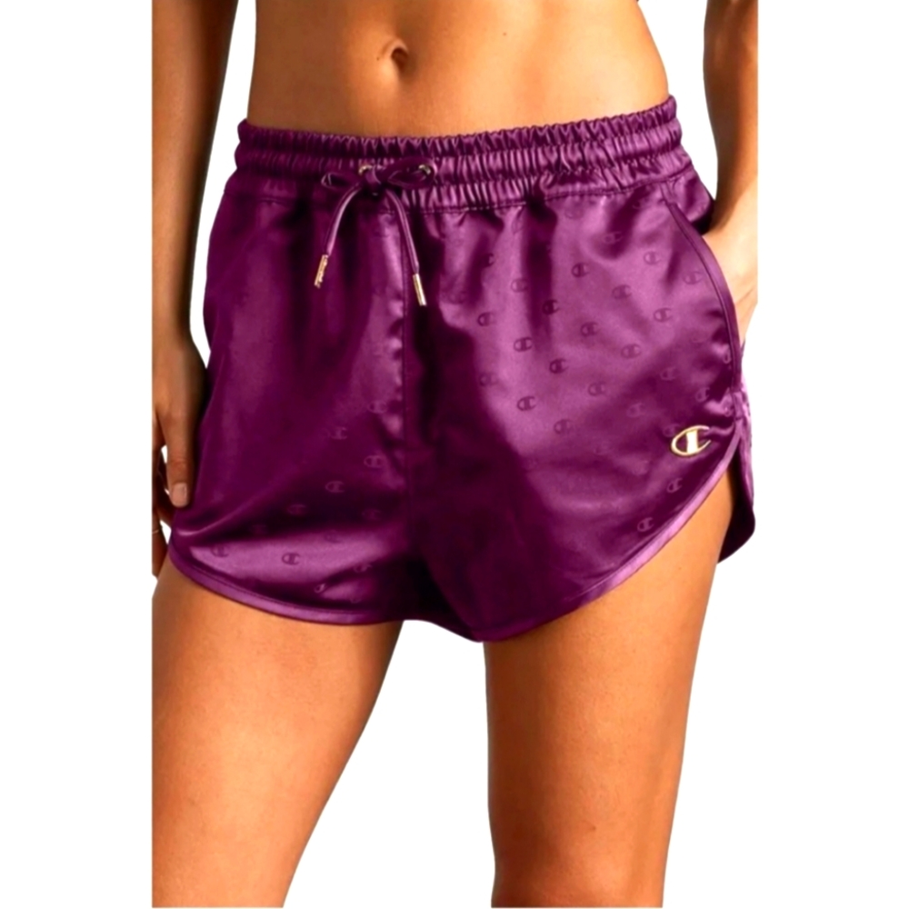 Champion Satiny Purple Shorts, Sz. L
